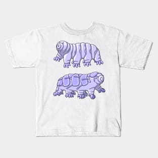 Blue Tardigrades Illustration Kids T-Shirt